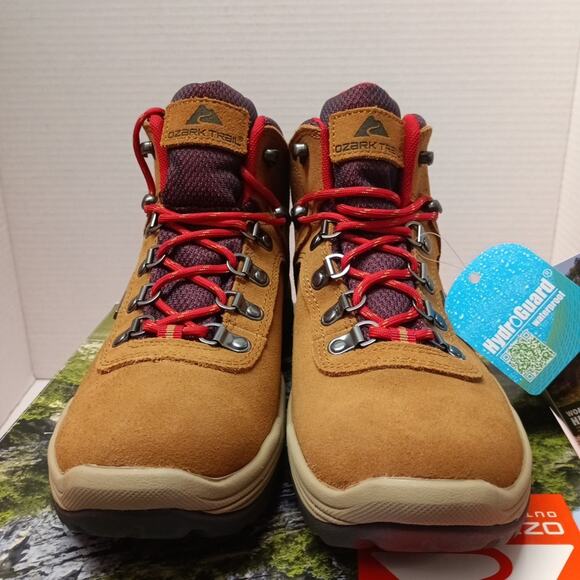 Ozark Trail Women's Waterproof Stoneclad Hiker Boots Wheat Color Size 8 Hiking - Picture 2 of 7